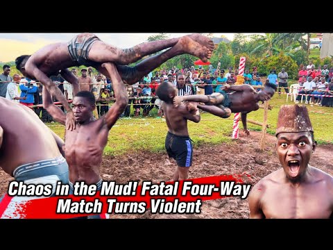 FATAL FOUR-WAY MUD MATCH 💥 Bodies Fly, No Mercy in the Mud!