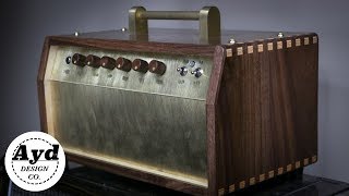 Download lagu Custom Guitar Amp Cabinet Build - Walnut & Brass | DIY Woodworking Build mp3