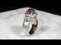 video - Juicy Goddess Engagement Ring With Peach Sapphire