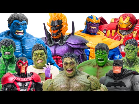 TEAM HULK SMASH Toys Collection Go~! Blue Hulk, Dommamu, Hulkbuster, Magneto, Batman Full Weekend Ep