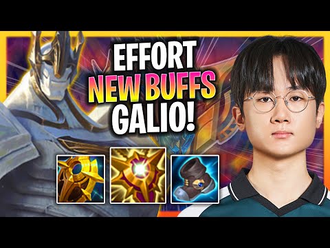EFFORT TRIES GALIO WITH NEW BUFFS! | BRO Effort Plays Galio Support vs Alistar!  Season 2024