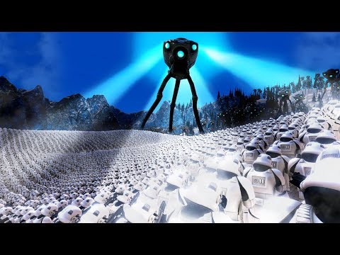 30000 Storm Troopers vs 5000 Alien Tripods - Ultimate Epic Battle Simulator Gameplay - Custom Units