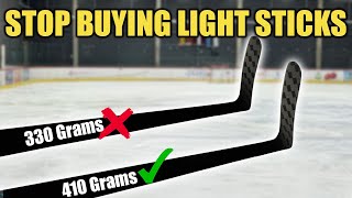 Stop buying light expensive hockey sticks - Here's why !