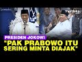 Jokowi Bikin Ngakak Goda Prabowo Elektabilitasnya Naik, Sebut Sering Minta Diajak