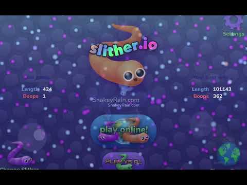 Playing as a snakeyrain bot in slither io server 9259