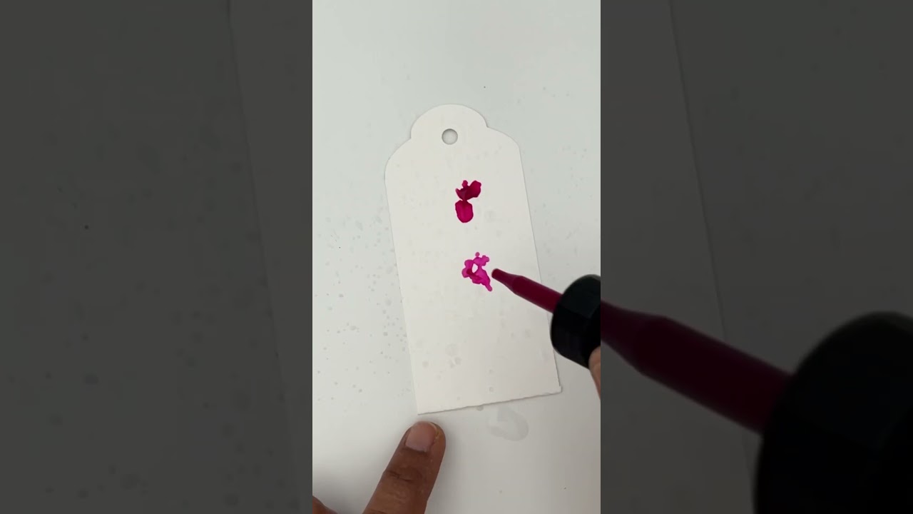 Part 44: Hand painted gift tags | Easy abstract ink bleed art | Easy crafting beginners #giftgiving