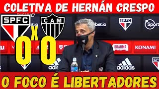 COLETIVA HERNN CRESPO - SO PAULO 0 X 0 ATLTICO-MG | BRASILEIRO 2021