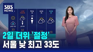 [날씨] 2일 더위 '절정'..서울 낮 최고 33도 / SBS