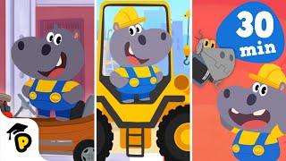 Hoopa's Inventions and Constructions | Shapes, Colors, Numbers | Kids Cartoon | Dr. Panda TotoTime