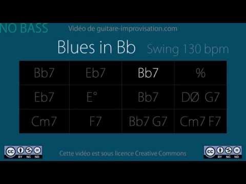 Blues in Bb (130 bpm) NO BASS : Backing Track