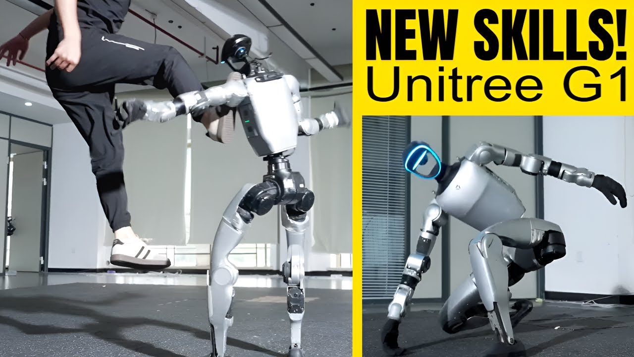 The G1 Learns Side Flips, Roundhouse Kicks and Tai Chi
