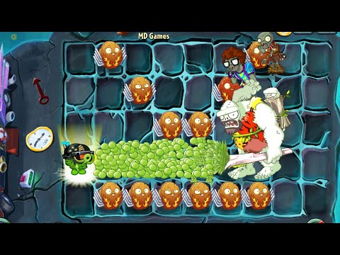 PvZ 2 Challenge - How Many 100 Plants Level 1 Can Defeat Jurassic Gargantuar Level 10 ?