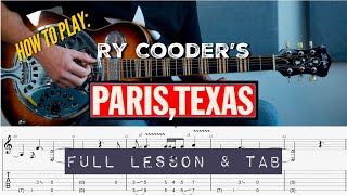 How to Play: Paris, Texas | Ry Cooder