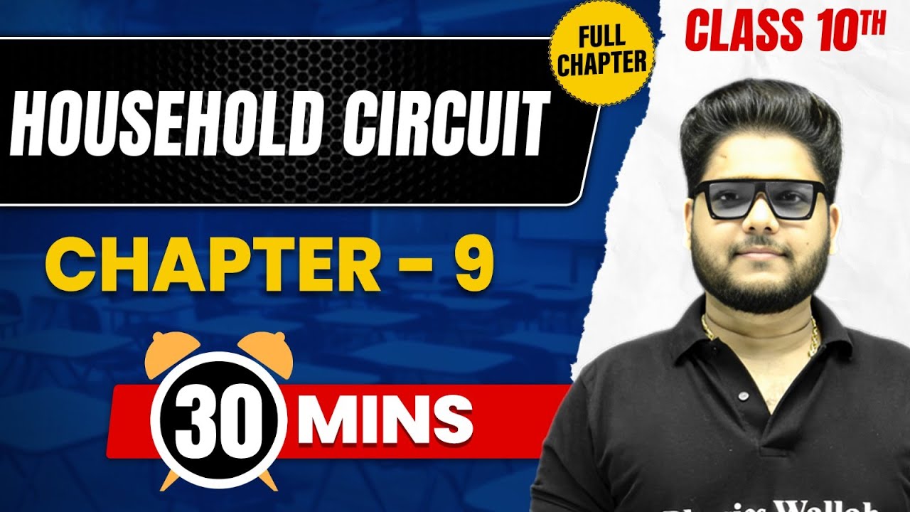 HOUSEHOLD CIRCUIT in 30 Mins | Complete Chapter Mind  Map | Class 10 ICSE PHYSICS