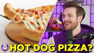 We Ate a Pizza with a Hot Dog Crust on the Show