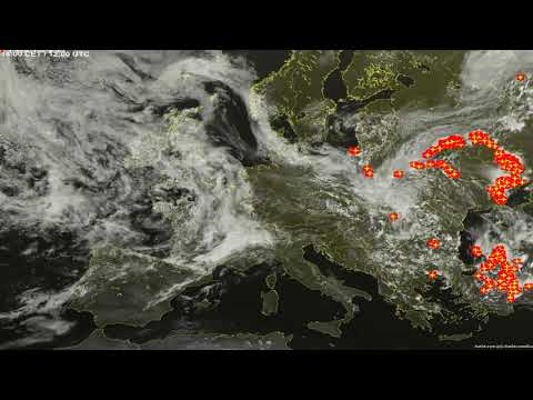 Sat24 lightning video impression for Saturday, July 3, 2021