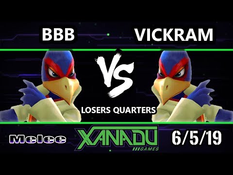 S@X 305 SSBM - Vickram (Falco) Vs. BBB (Falco) - Smash Melee Losers Quarters