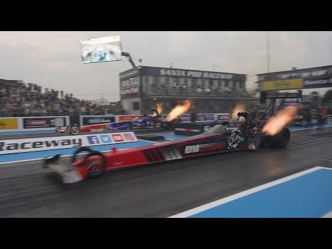 Top Fuel Dragster qualifying round 1&2 at the FIA Euro Finals Santa Pod Raceway 2024