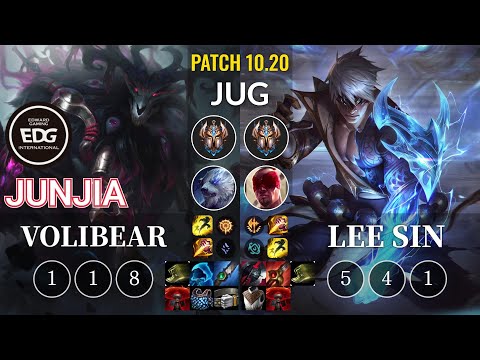 EDG JunJia Volibear vs Lee Sin Jungle - KR Patch 10.20