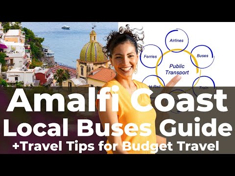 Trains and Public Buses Explained! AMALFI COAST Italy Travel Vlog