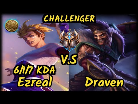 MMM K1ng (EZREAL) vs DRAVEN - 6/1/7 KDA BOTTOM ADC CHALLENGER GAMEPLAY - OC
