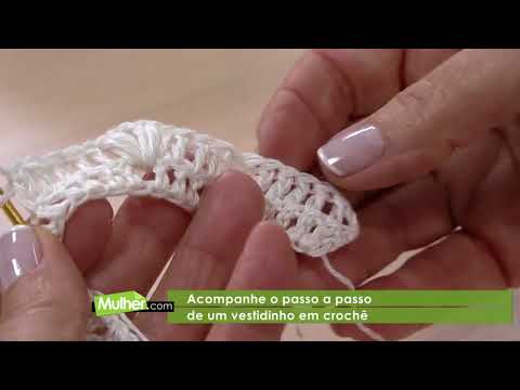 Vestidinho em crochê por Claudia Maria - 04/10/2017 - Mulher.com - P1/2