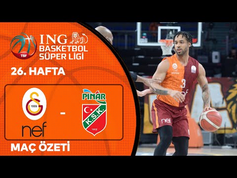 BSL 26. Hafta Özet | Galatasaray Nef 84-78 Pınar Karşıyaka
