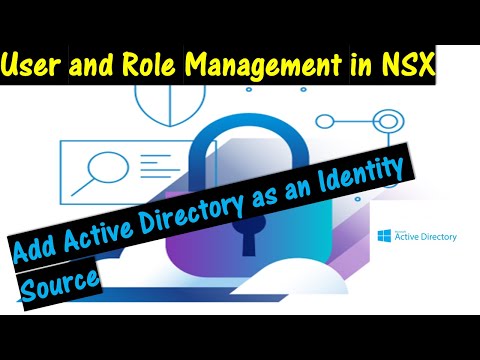 VMware NSX User and Role Management. \\ Connect NSX to Active Directory