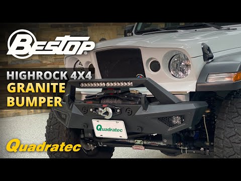 Bestop HighRock 4x4 Granite Series Front Bumper for Wrangler JL & Gladiator JT