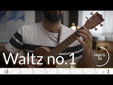 Waltz No.1 Op.241 - Carulli || Beginner Fingerstyle Ukulele Tab | Prep-Grade