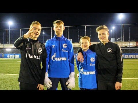 13 Jährige FC SCHALKE 04 Jugendspieler vs. Germankickerz - Ultimative Fußball Challenges
