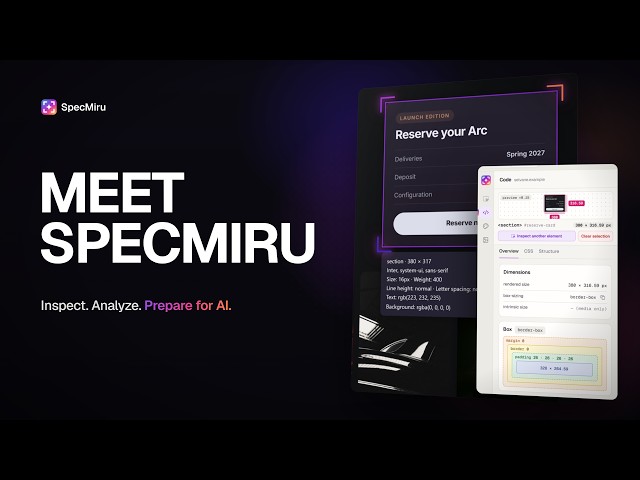 SpecMiru demo video thumbnail