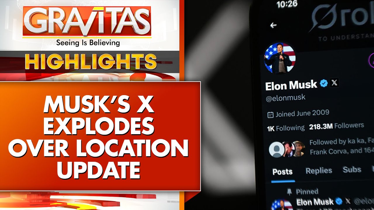 Elon Musk’s X EXPLODES Over New Location Feature: Troll Farms Exposed? | GRAVITAS HIGHLIGHT