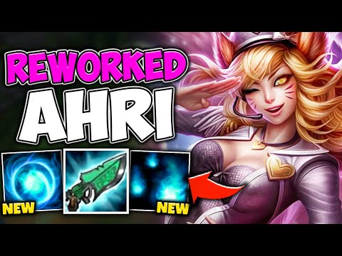 *NEW* AHRI REWORK IS A HUGE BUFF! BECOME A HEALING MONSTER - League of Legends