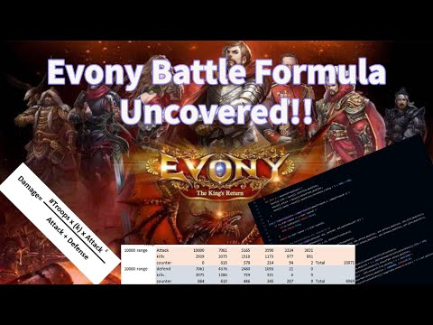 Evony Battle Mechanics finally explained in detail. Break the game!