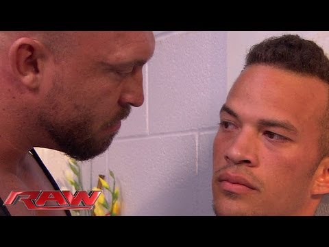 Ryback puts an arena worker through a table: Raw, July 29, 2013