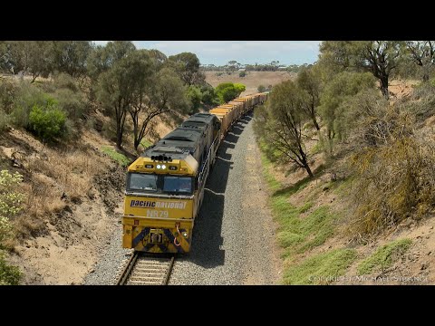 3MP4 Pacific National Freight Train - PoathTV Australian Railways