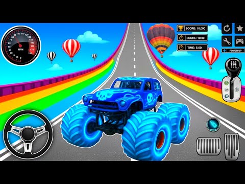 Monster Truck Mega Ramp Impossible Driver – Monster Truck Mega Ramp Racing – Android Gameplay