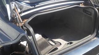 How to open a Volvo S 60 Trunk- Hidden key Location