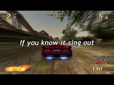 Burnout Revenge OST - The World - The Starting Line With Lyrics