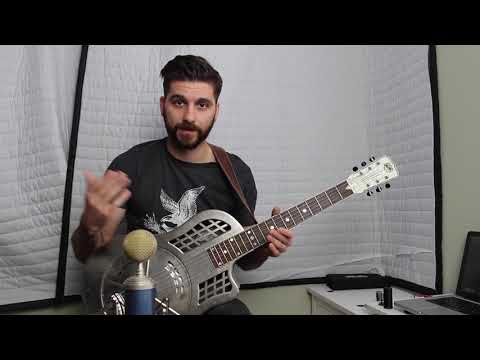 Elmore James: Dust My Broom style open D licks lesson (ZZ top too)