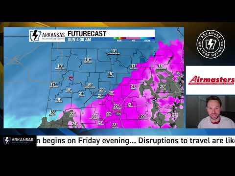 8 AM Arkansas winter storm update