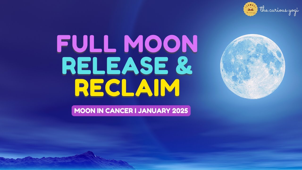 Full Moon Heart Chakra Meditation January 2025 I Moon in Cancer I Release Old Patterns & Manifest  🦀