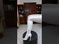 Shiny Spandex Leggings Boots