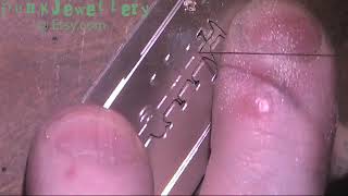 Razor Blade Necklace  Sterling Silver Made with Your name