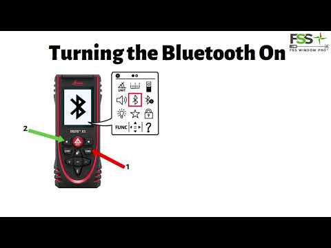 The Leica DISTO X3 Turning ON the Bluetooth