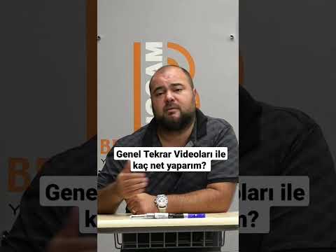 Genel Tekrar Videoları ile kaç net yaparım? Ramazan Yetgin