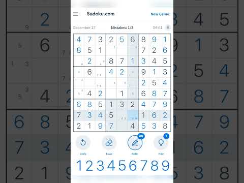 Sudoku.Com - Daily Challenge (Dec 27, 2022) | MEDIUM