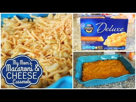 Macaroni & Cheese Casserole! My Mom's Recipe ❄HolidAMY...