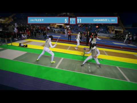 T32. GAGANIDZE Luka (GEO) - FILES Petar (CRO). Foil men.